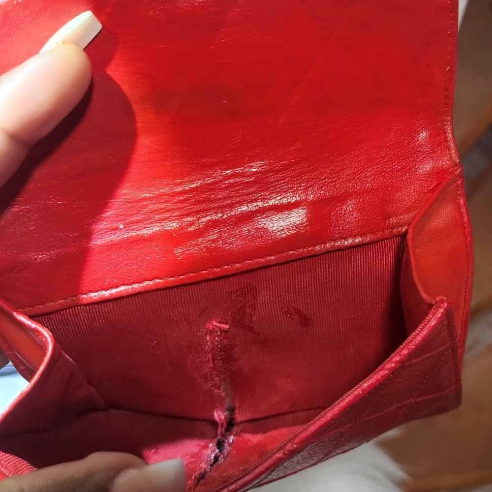 Chanel Red Caviar Wallet - Picture 7 of 8